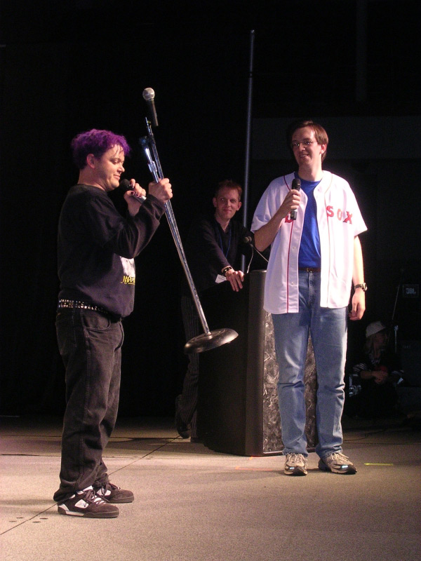 Greg Ayres and Patrick Delahanty at Anime Unscripted